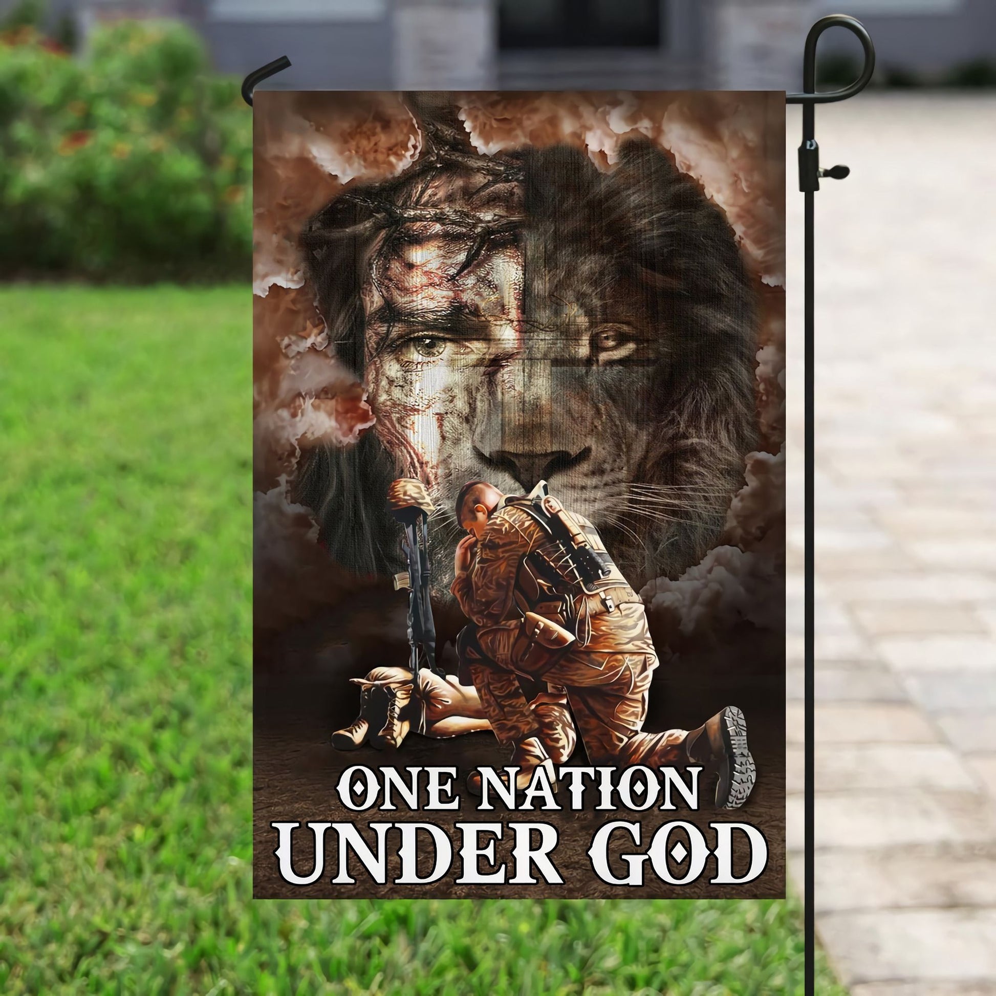 One Nation Under God Veteran Flag TVN221001