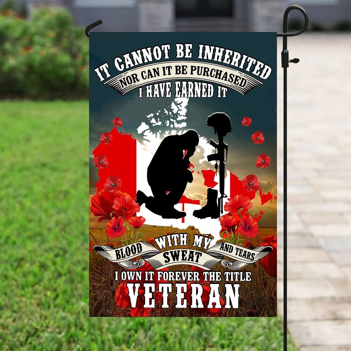 Unique Canada Veteran Flag PVC261002