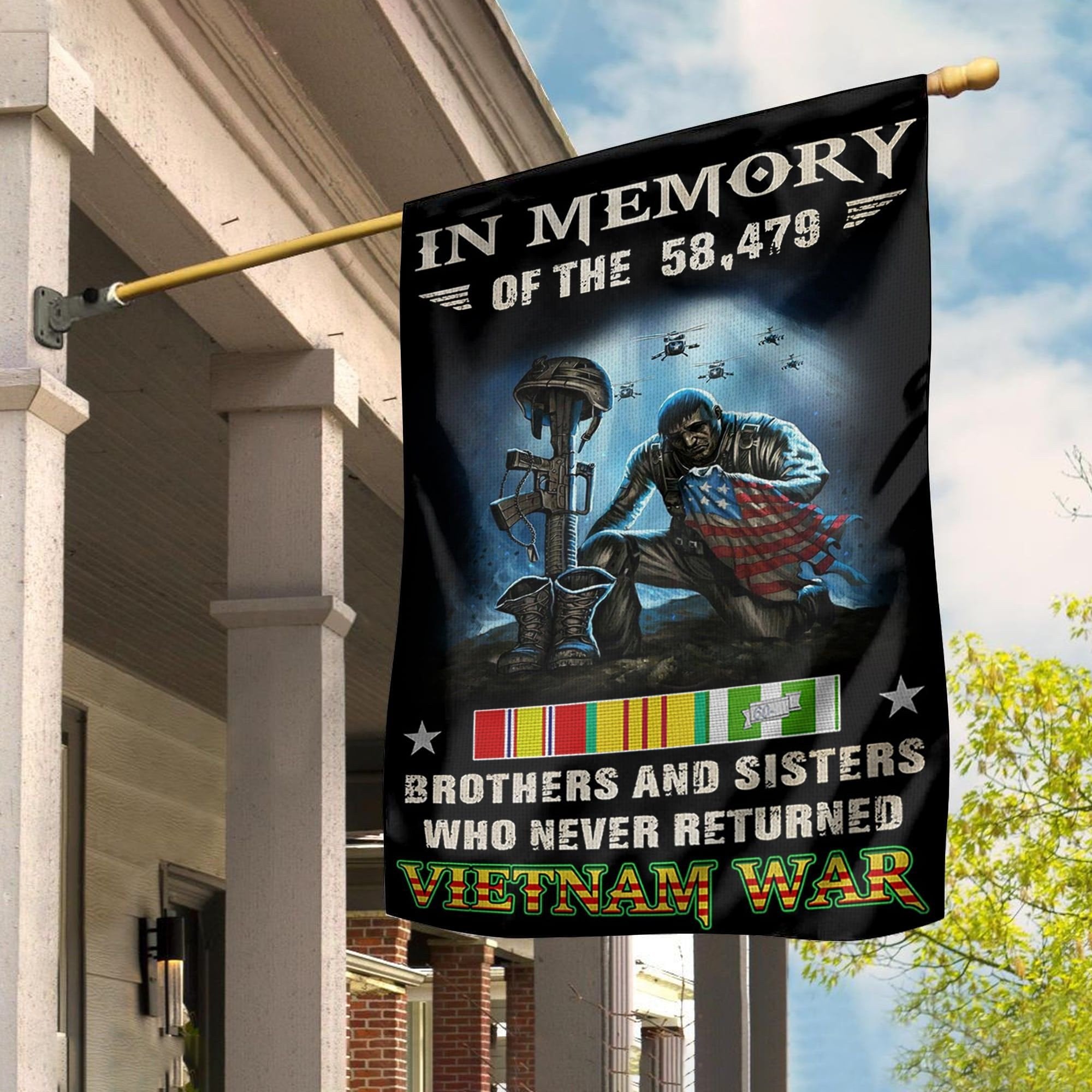 Unique VietNam Veteran Flag TVN131004