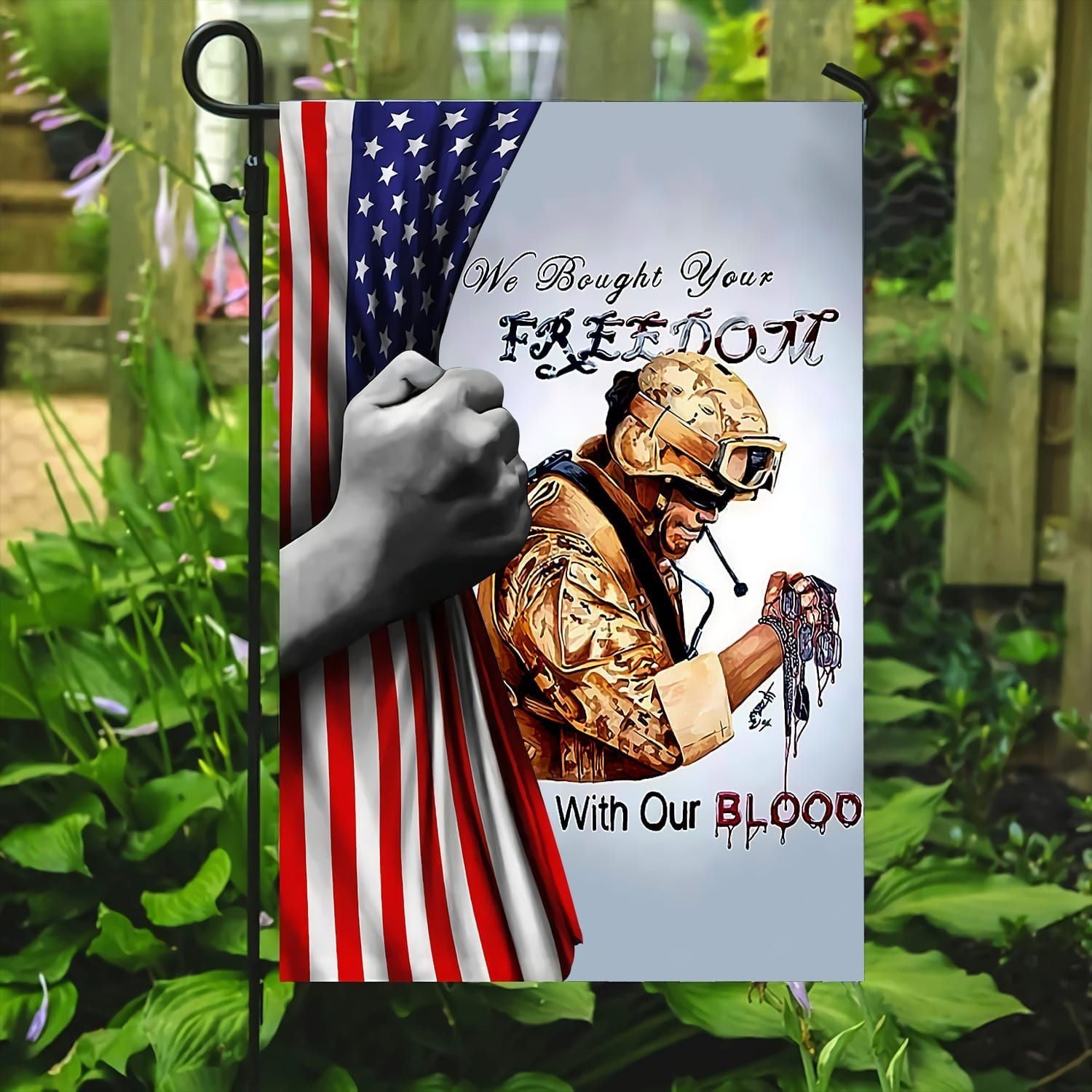 Premium Freedom With Out Blood Flag TVN101003