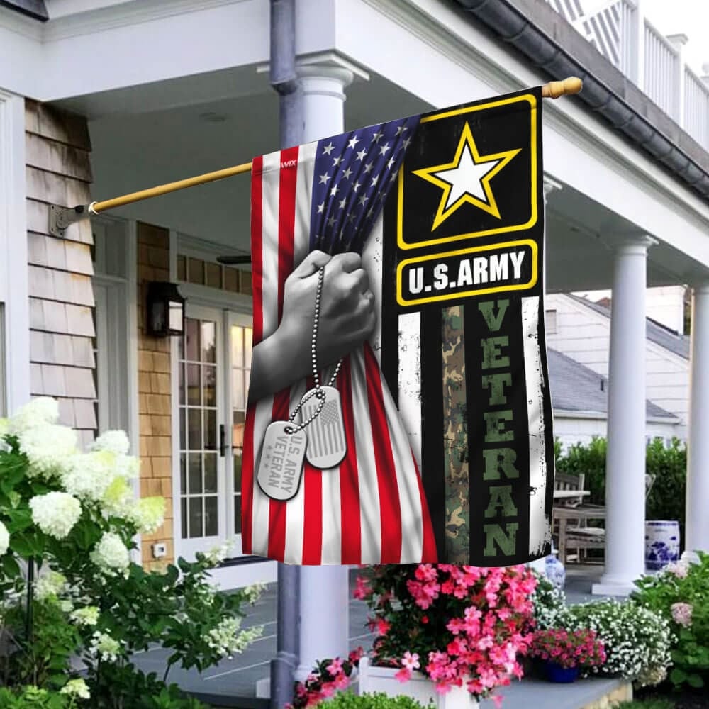 Unique U.S. Army Veteran Flag PVC191115