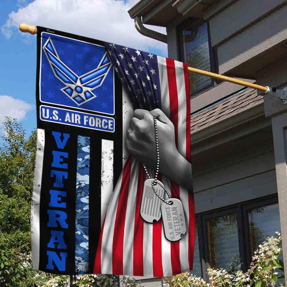 Unique U.S. Air Force Veteran Flag PVC191112