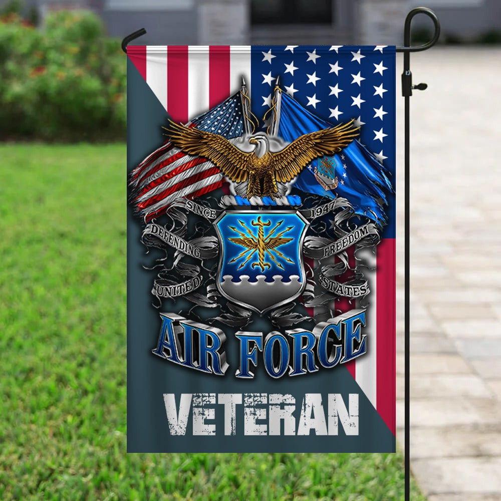Premium Multiple US Military Services Veteran Flag PVC110101
