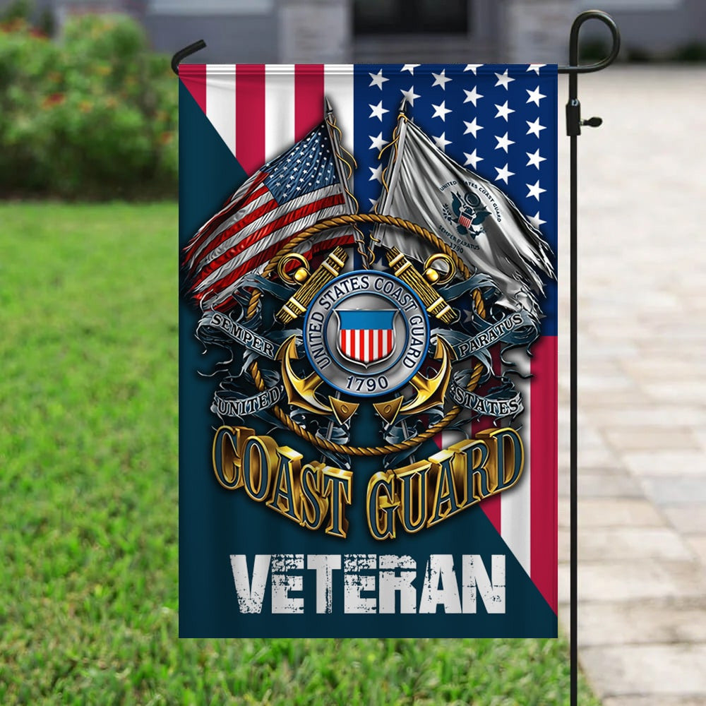 Premium Multiple US Military Services Veteran Flag PVC110101