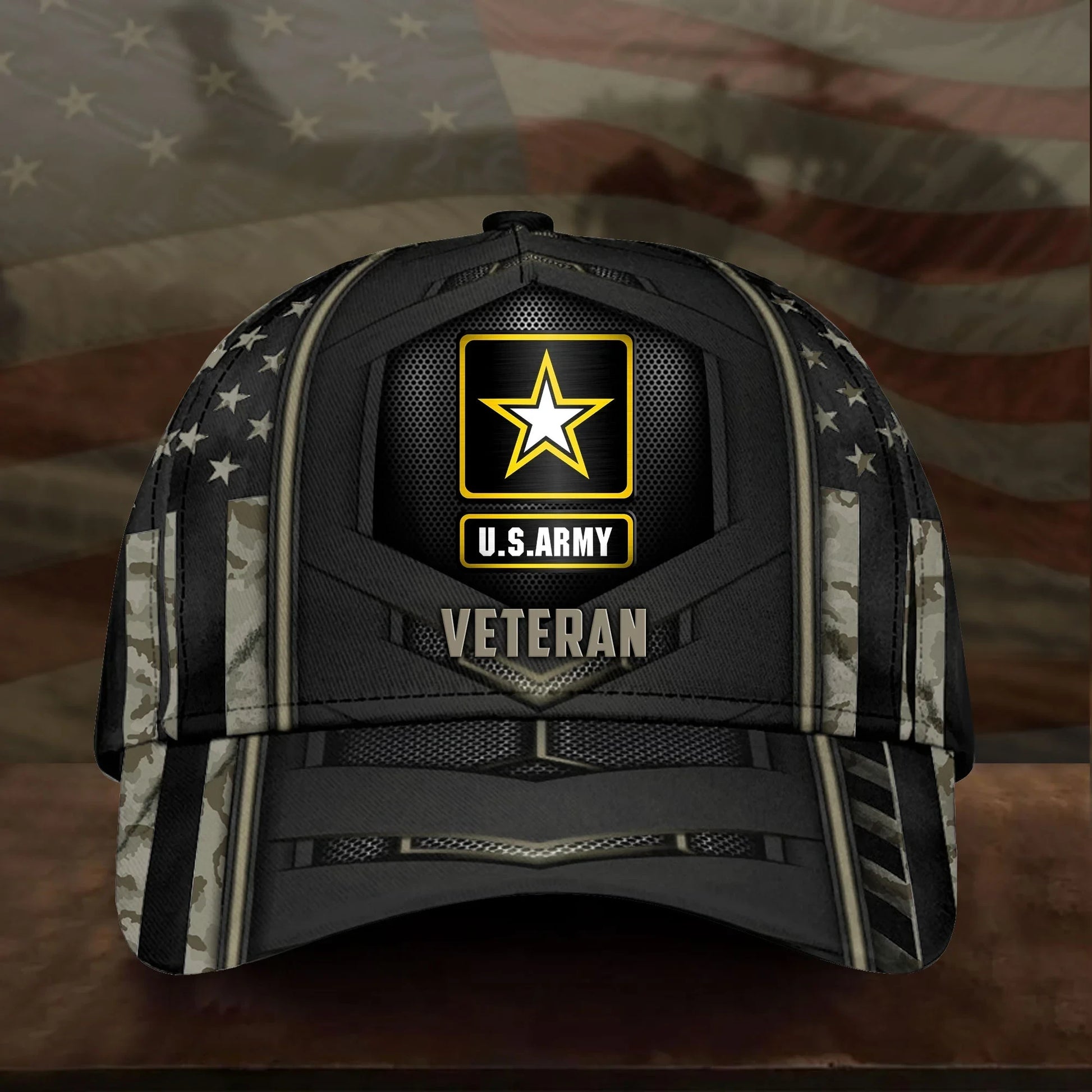 Premium US Veteran 3D Cap PVC080402