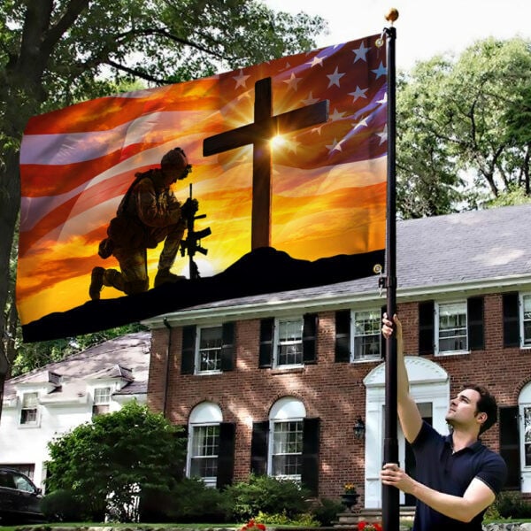 Memorial Day Veteran Grommet Flag PVC260519