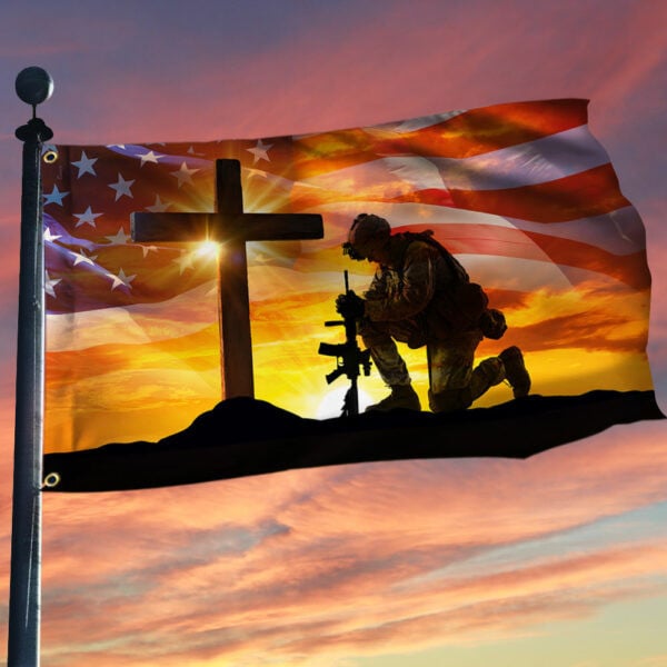 Memorial Day Veteran Grommet Flag PVC260519