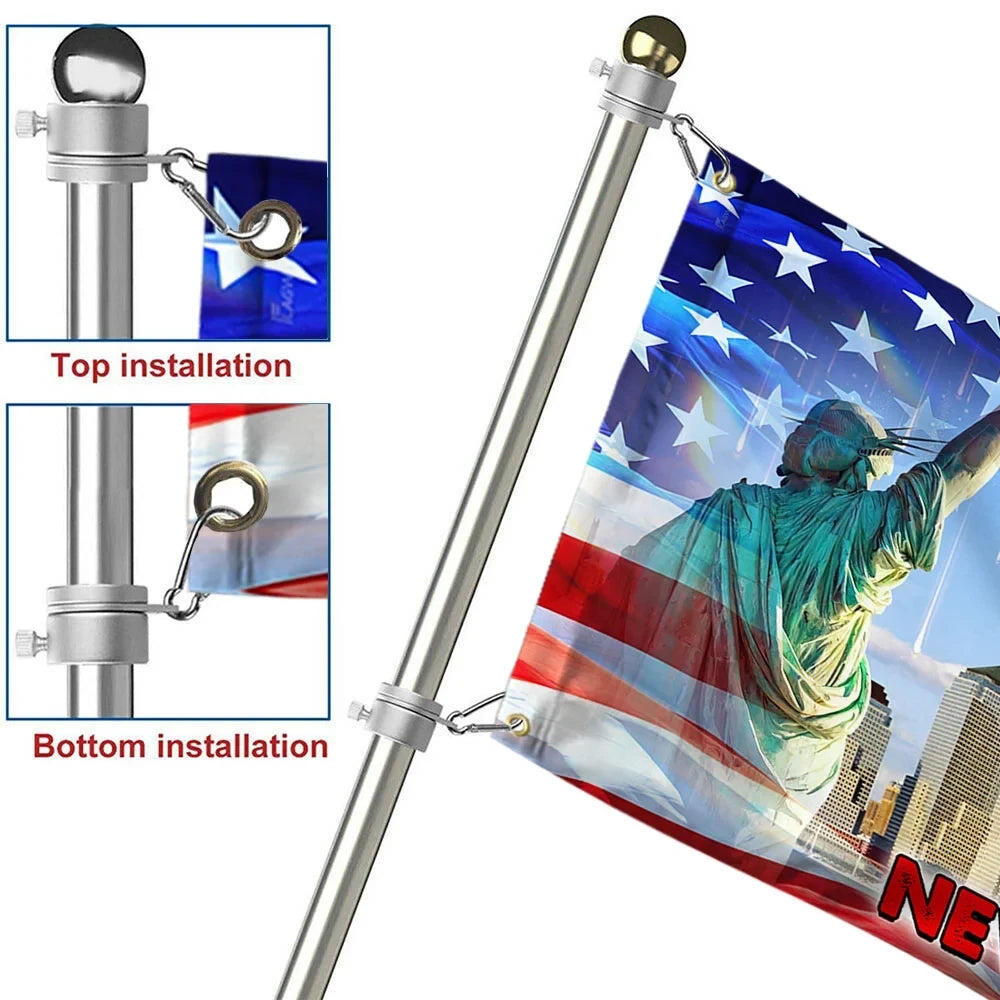 Premium Patriot Day Grommet Flag PVC130713