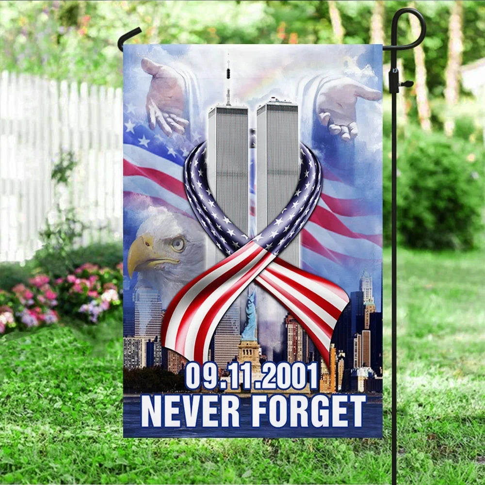 Premium Never Forget September 11 American Patriotic Flag PVC130719