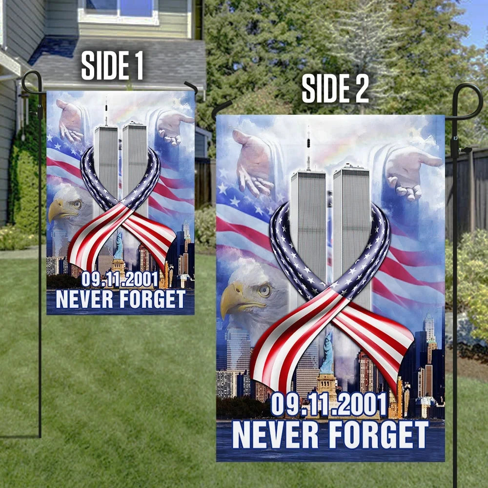 Premium Never Forget September 11 American Patriotic Flag PVC130719