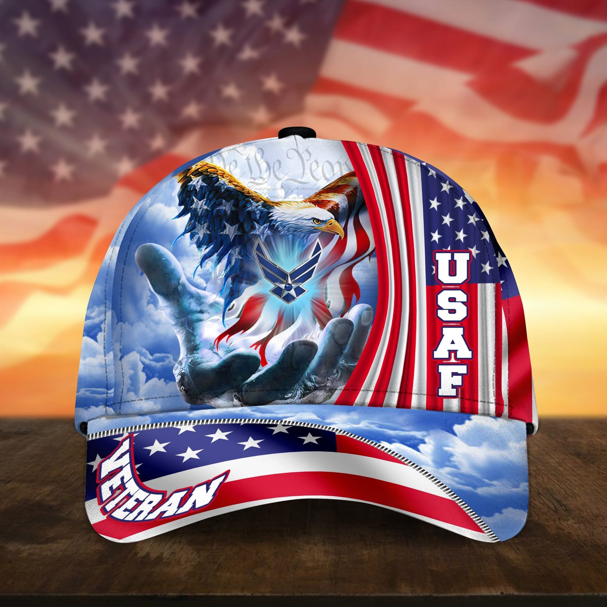 Premium American Pride US Veterans Cap NPVC240502