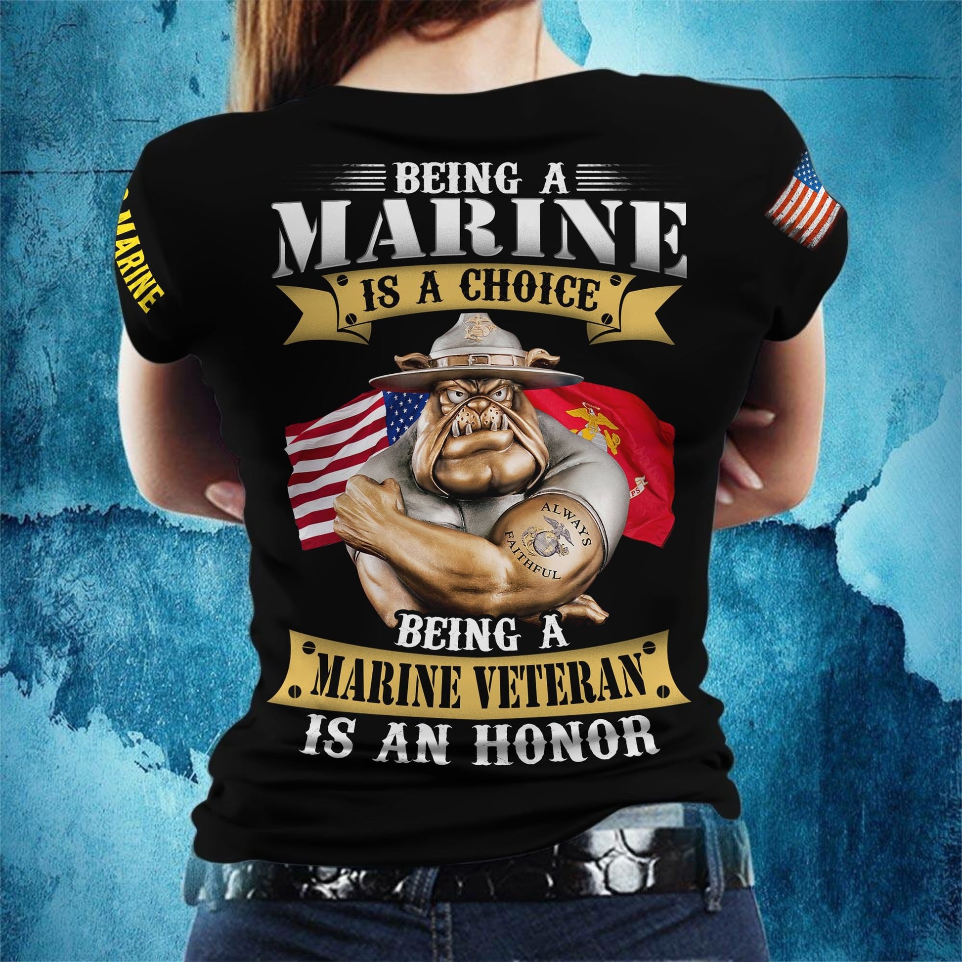 Premium United States Female Veteran T-Shirt APVC190710