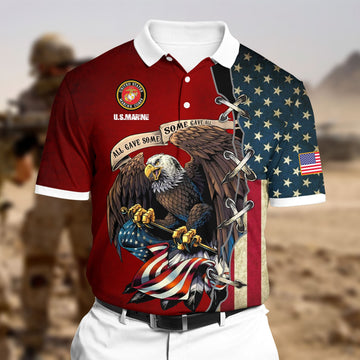 Premium U.S Marine Polo All Over Printed NDT070820XX