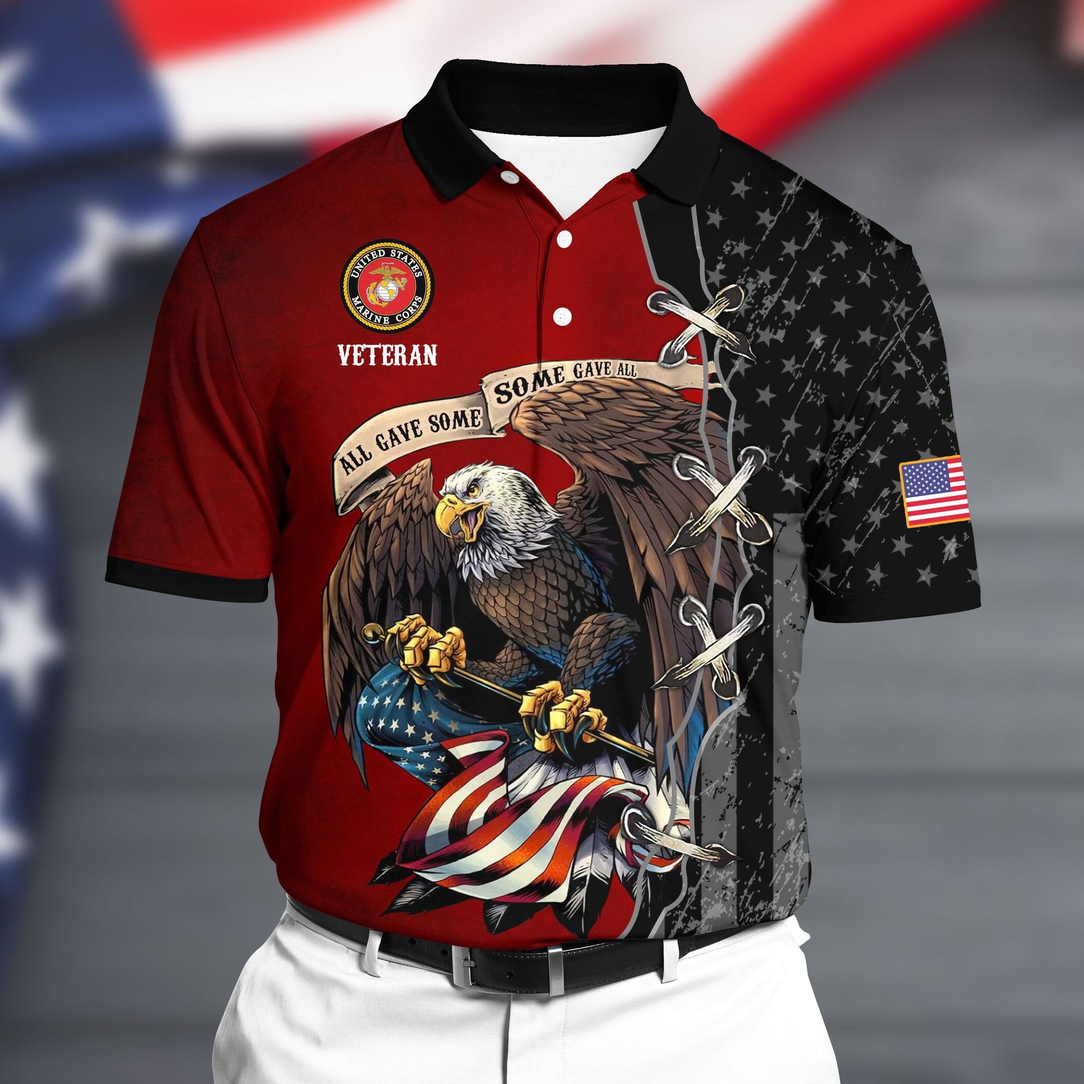 Premium U.S Marine Polo All Over Printed NDT070701XX