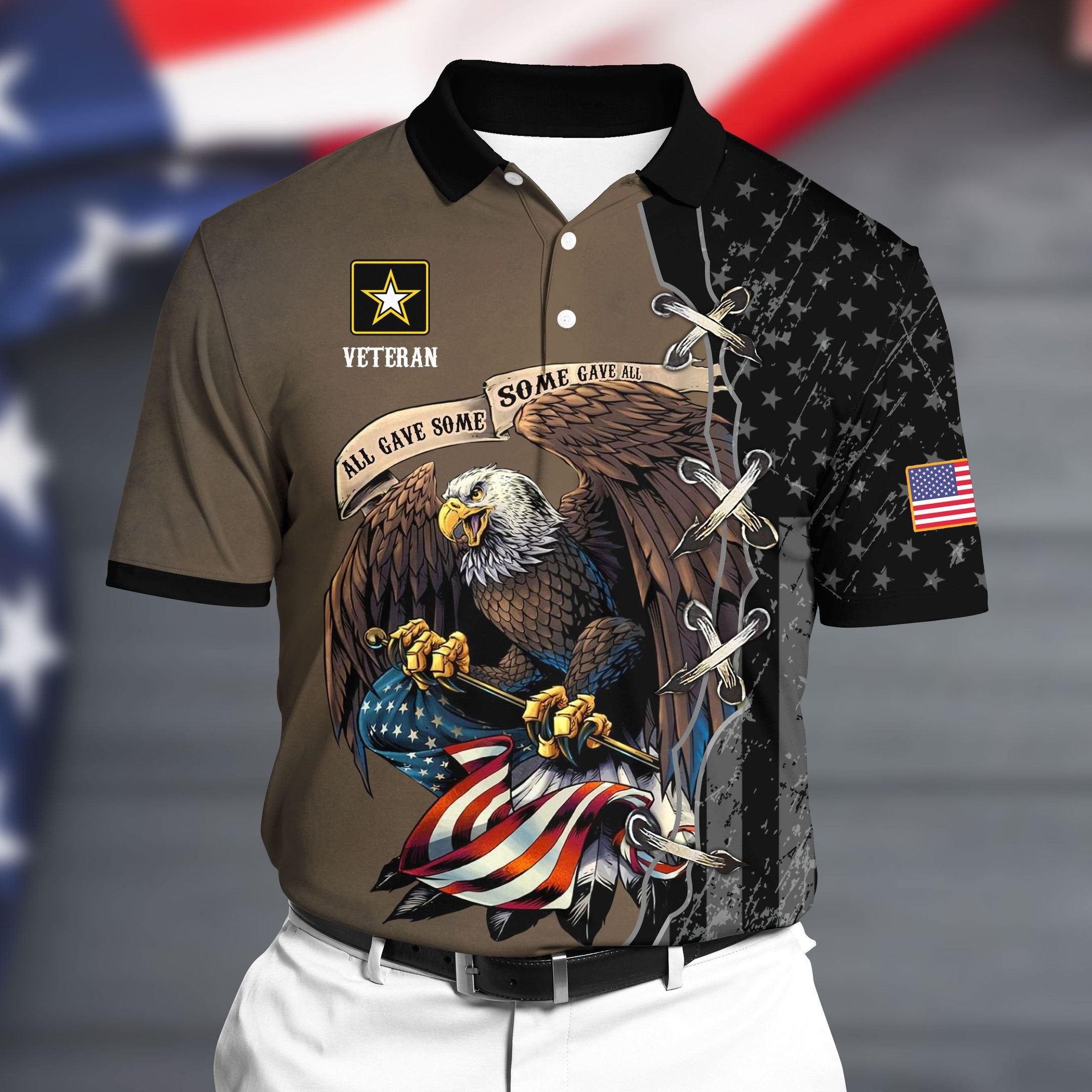 Premium U.S Army Polo All Over Printed NDT070703XX