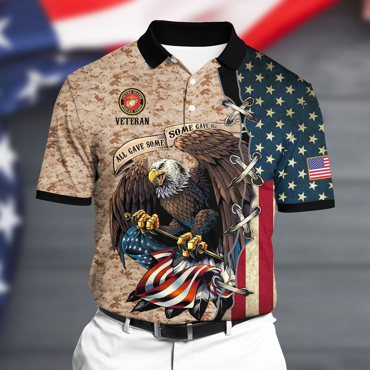 Premium U.S Marine 2 Polo All Over Printed NDT070802XX