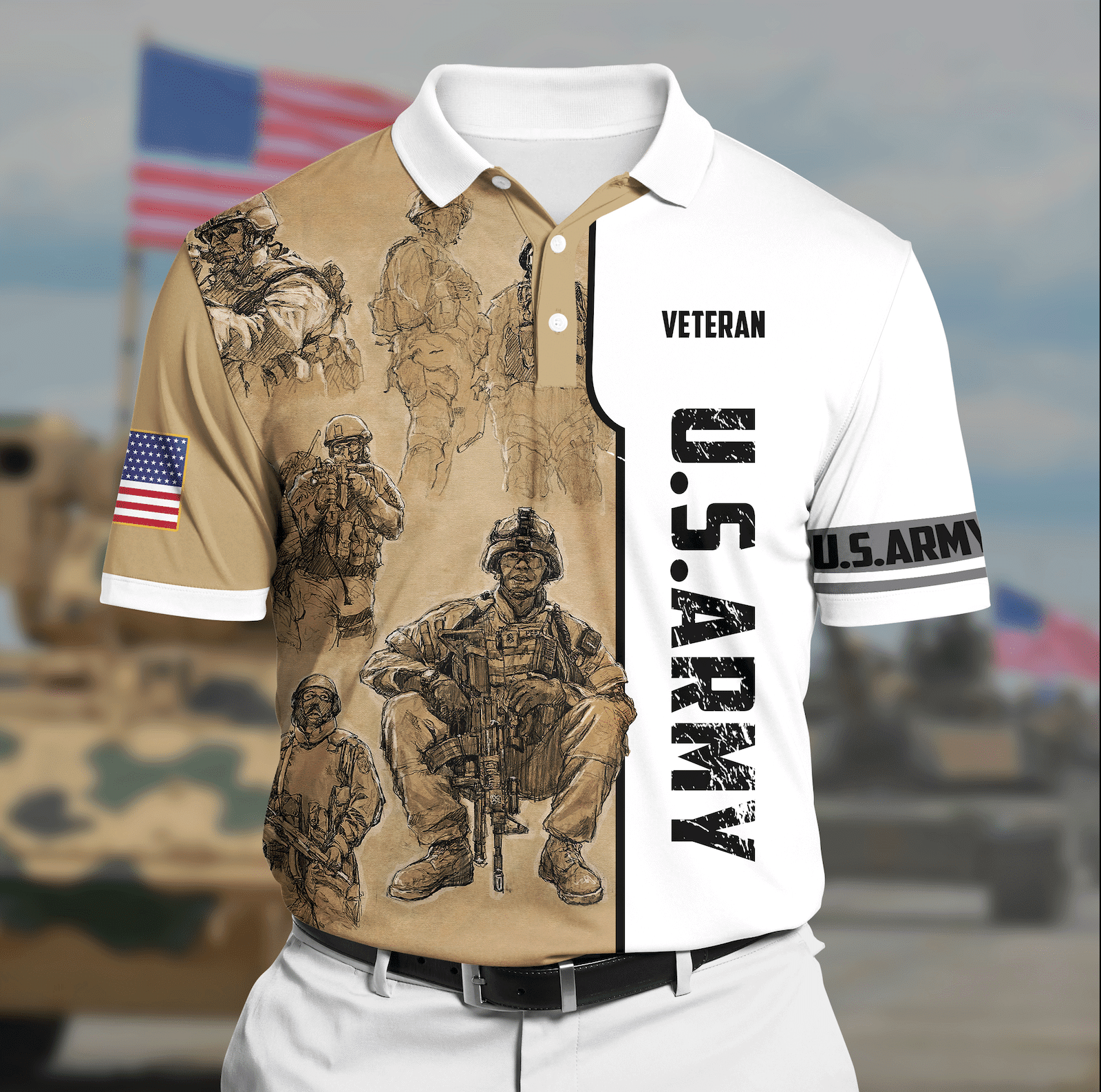 Premium Army Polo LTA230604