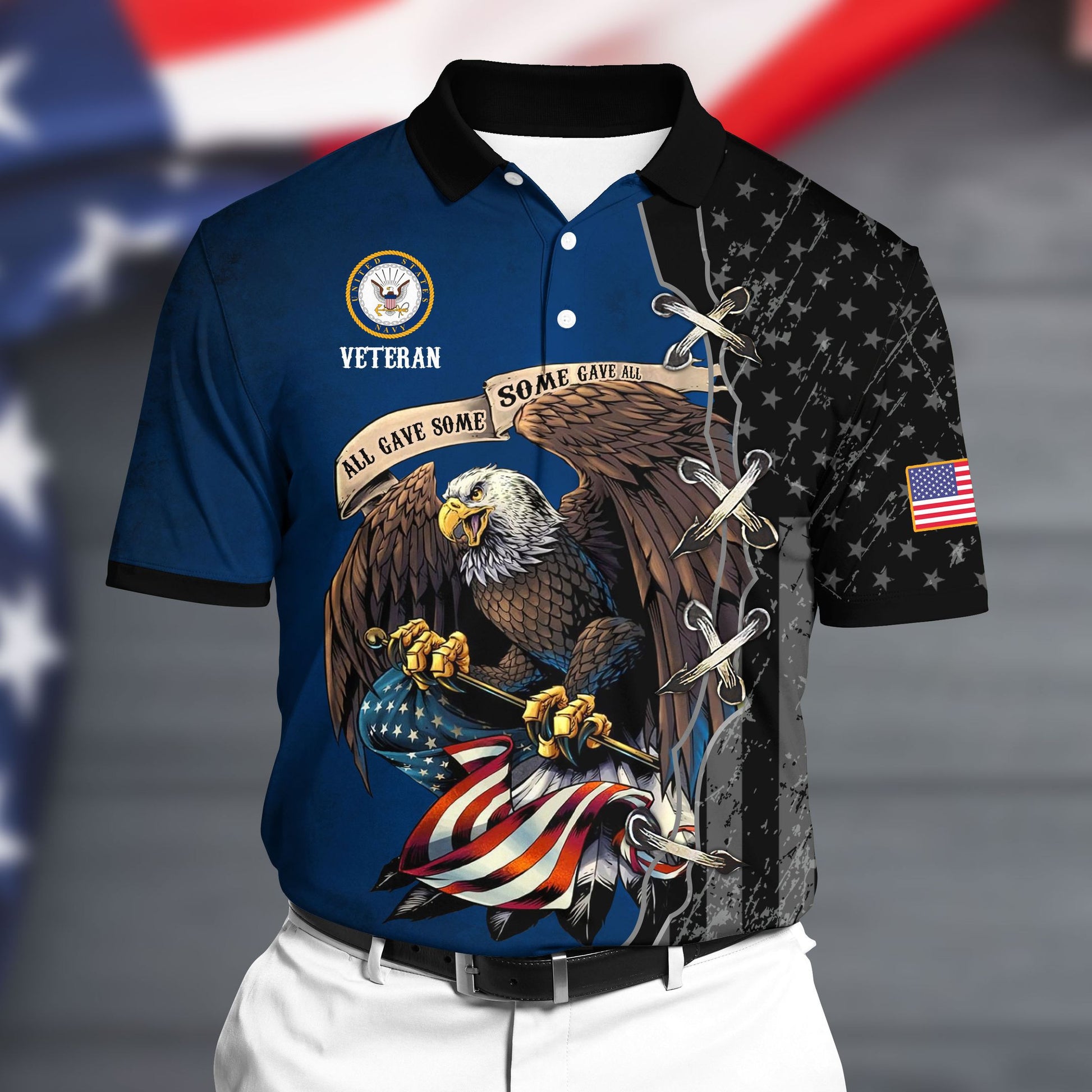 Premium U.S Navy Polo All Over Printed NDT070702XX