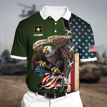 Premium U.S Army 2 Polo All Over Printed NDT070822XX