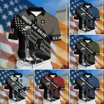 Premium U.S Army Veteran Polo Shirt NVT111005