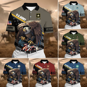 Premium Power American Veteran Power Polo Shirt NVT161003n