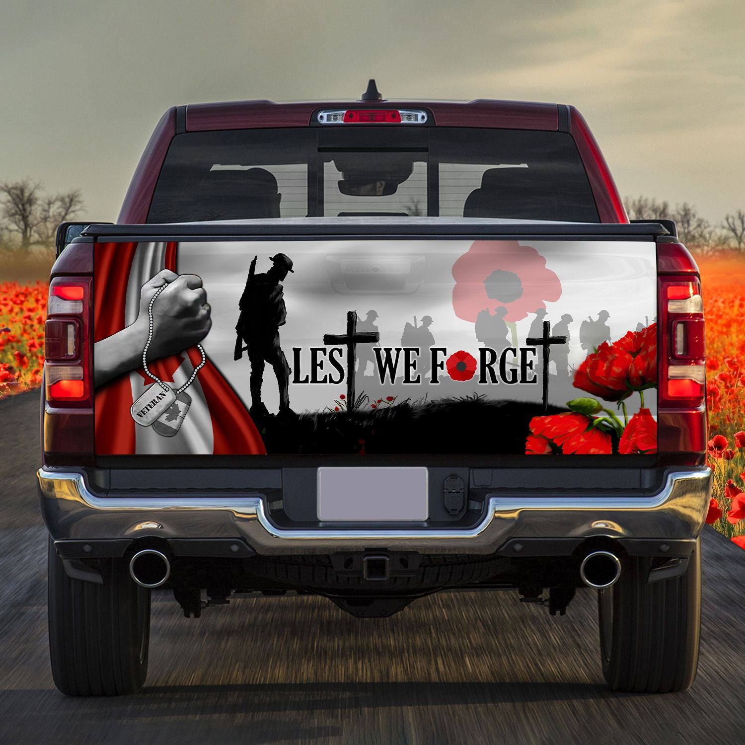 Premium Lest We Forget Truck Wrap TVN261002