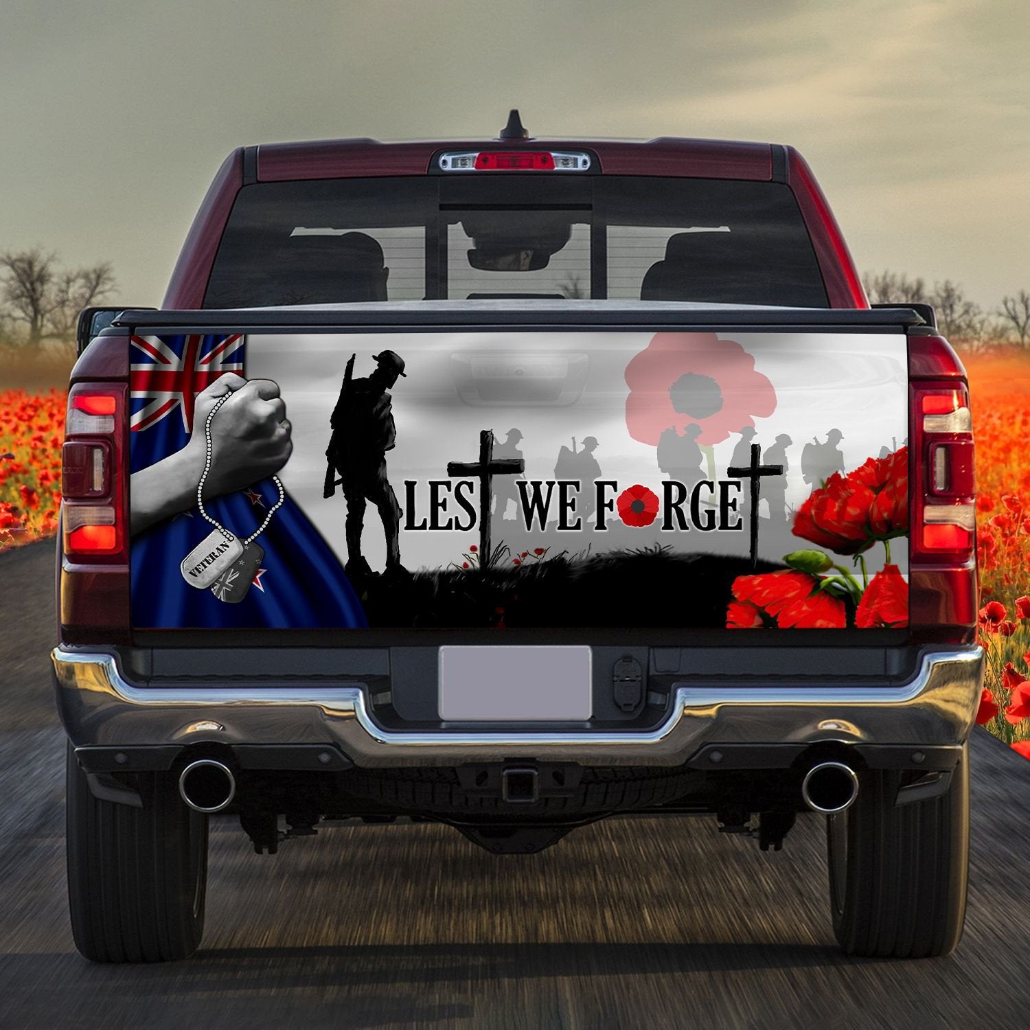 Premium Lest We Forget Truck Wrap TVN261002