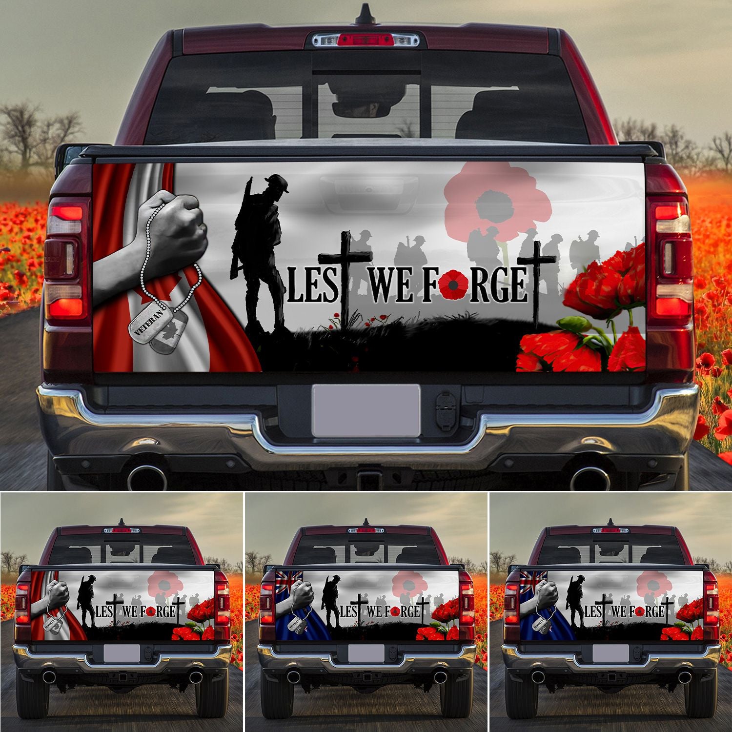 Premium Lest We Forget Truck Wrap TVN261002
