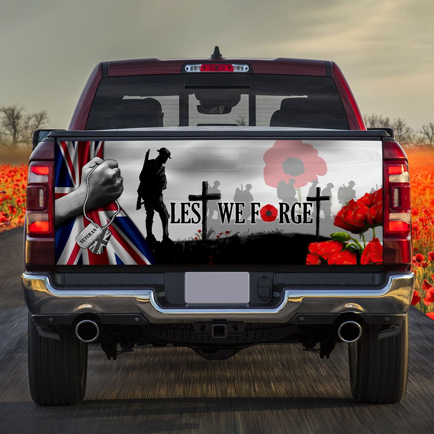 Premium Lest We Forget Truck Wrap TVN261002
