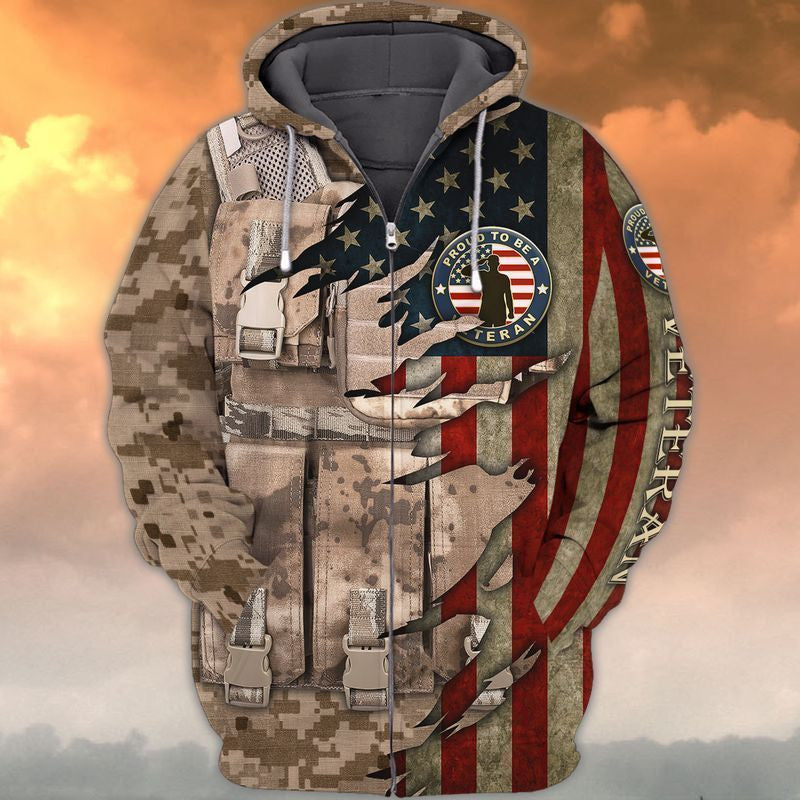 Premium Unique American Veteran Hoodie Ultra Soft And Warm KV270409DS