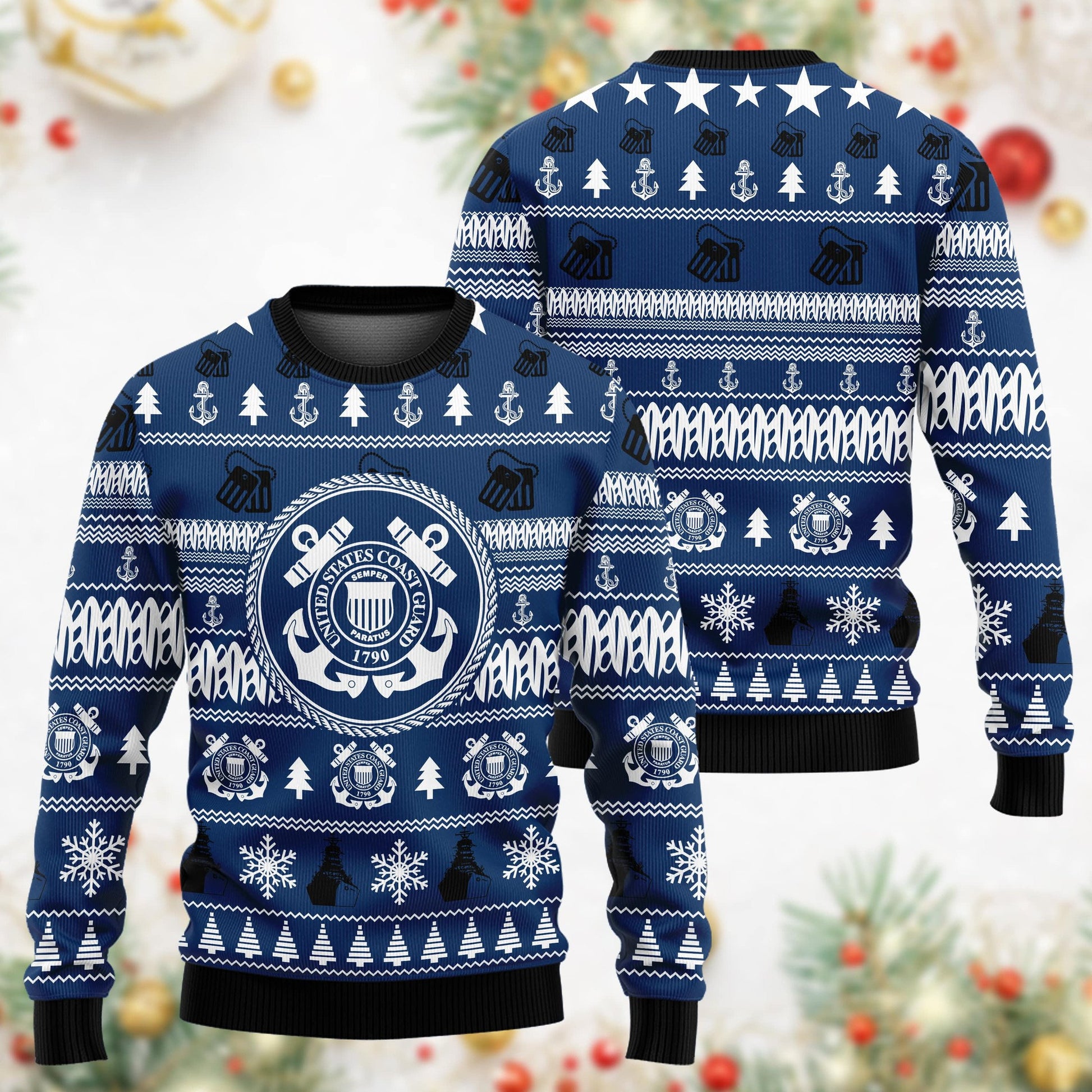 Premium Multiple US Military Services Veteran Sweater PVC031102