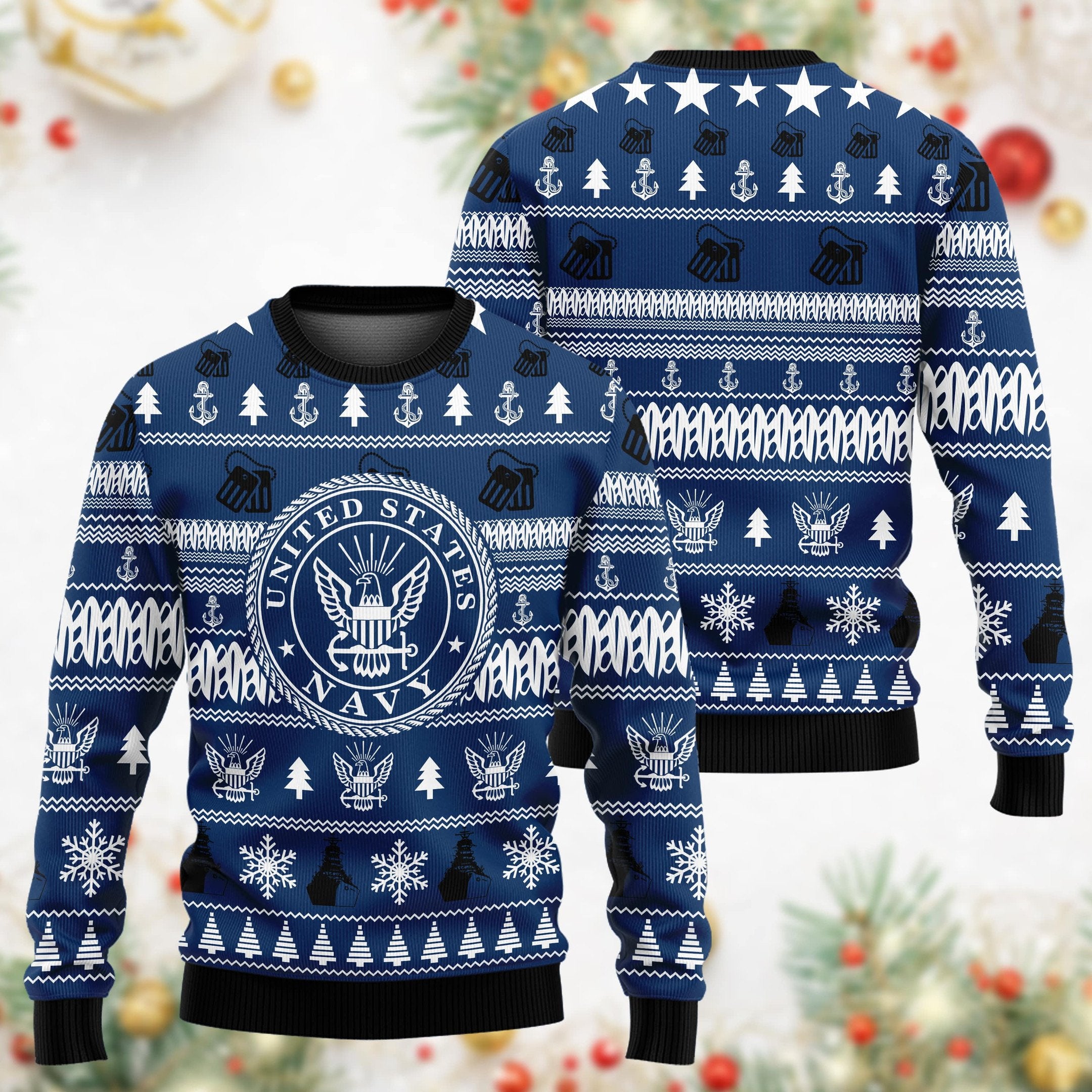 Premium Multiple US Military Services Veteran Sweater PVC031102