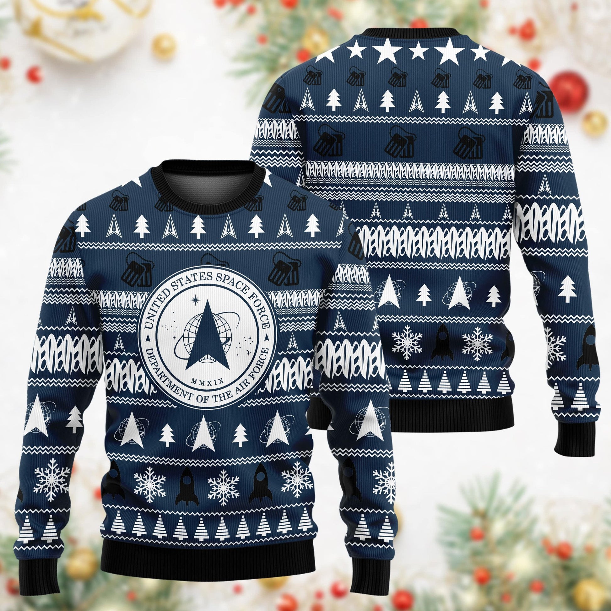 Premium Multiple US Military Services Veteran Sweater PVC031102
