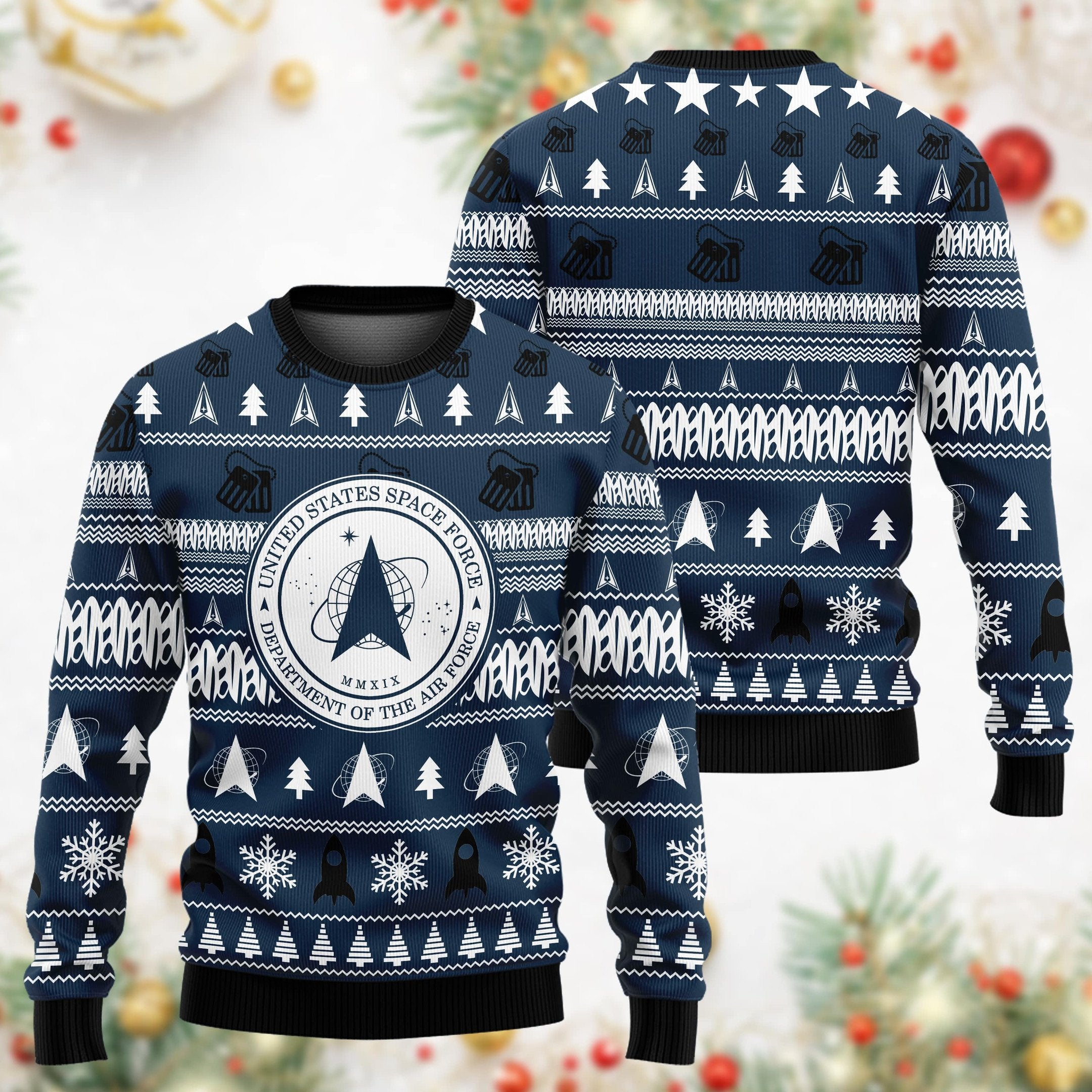 Premium Multiple US Military Services Veteran Sweater PVC031102
