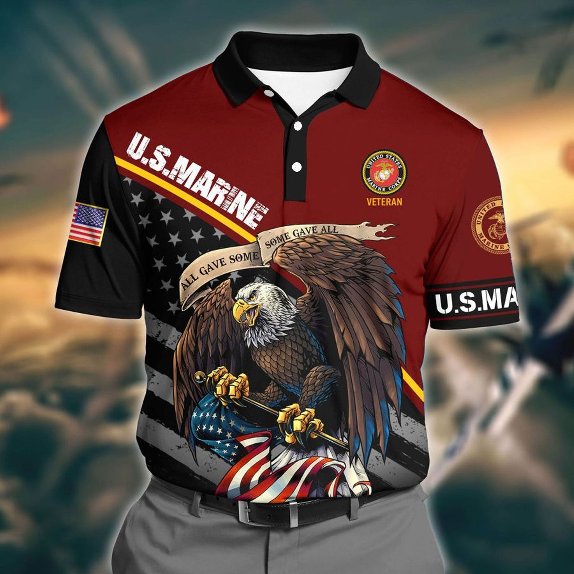 Premium U.S Navy Pattern 1 3D Polo All Over Printed DDD160602MT