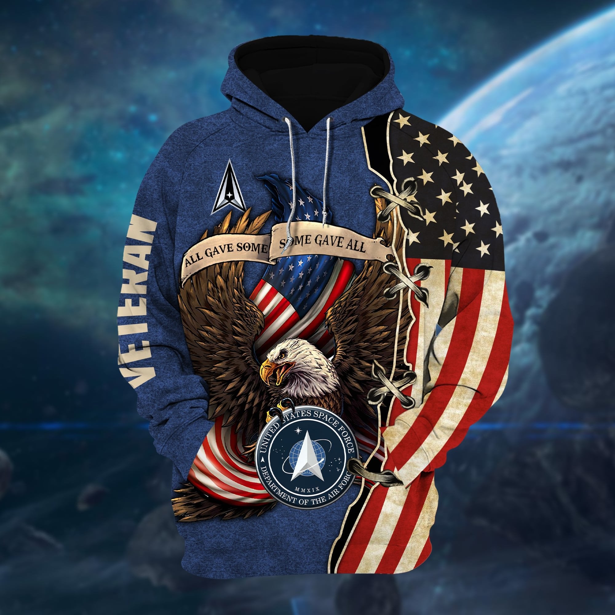 Premium Multiple US Military Services Veteran Hoodie PVC031101