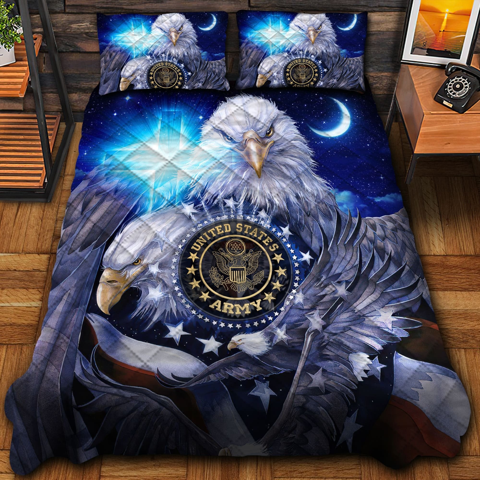 Premium Multiple US Military Services Veteran Bedding Set PVC091104