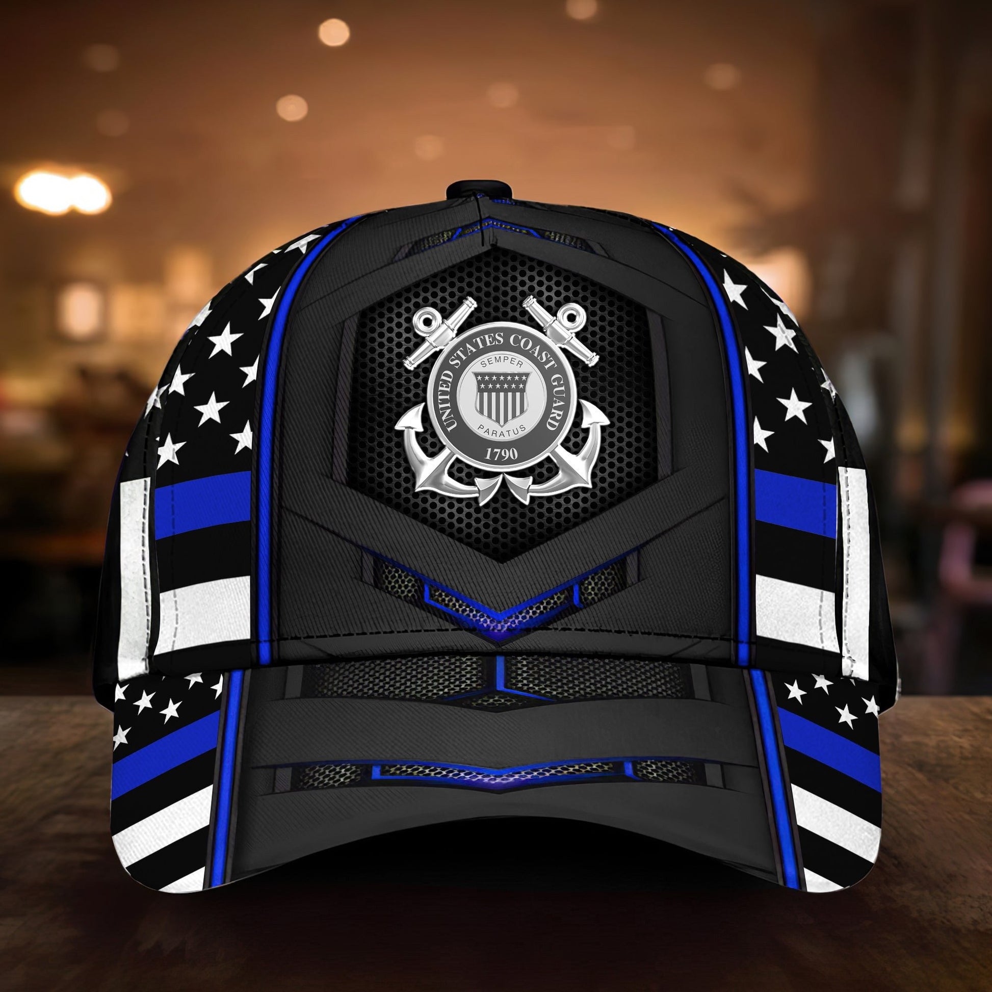 Premium Multiple US Military Services Veteran 3D Cap PVC101101