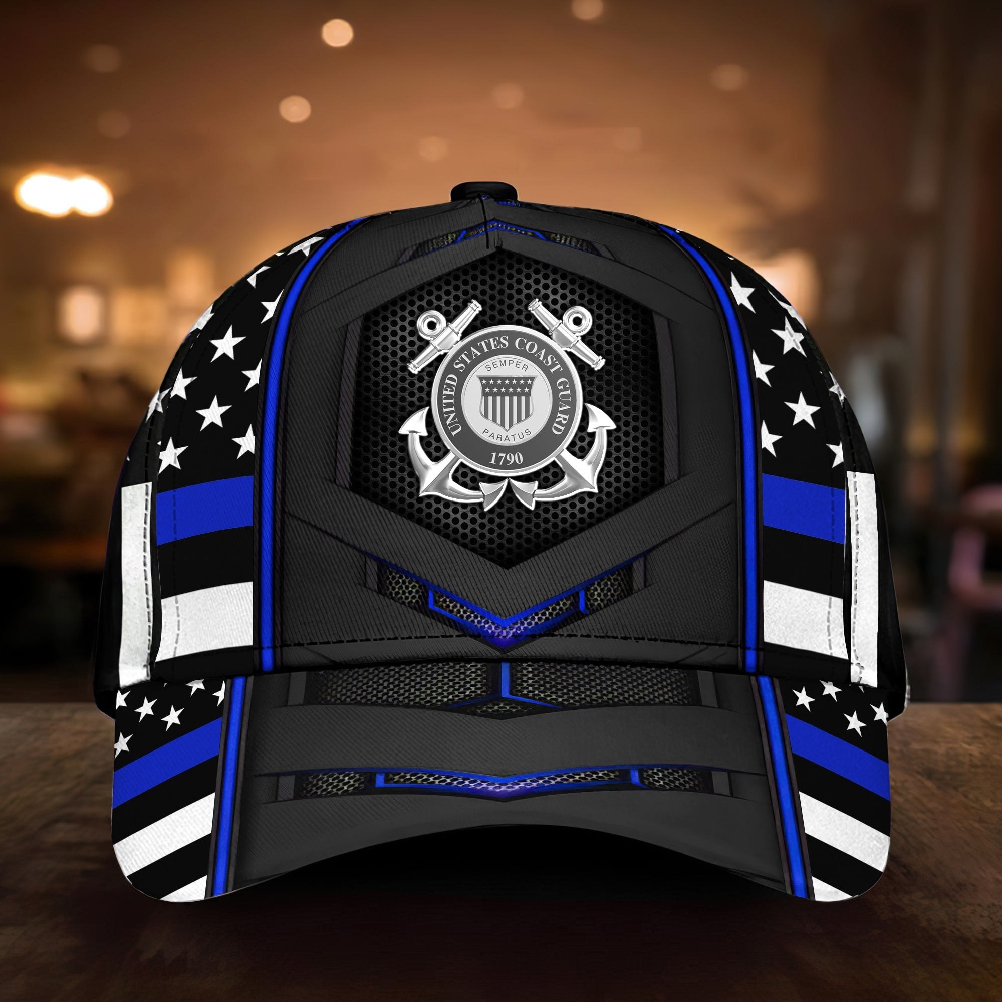 Premium Multiple US Military Services Veteran 3D Cap PVC101101