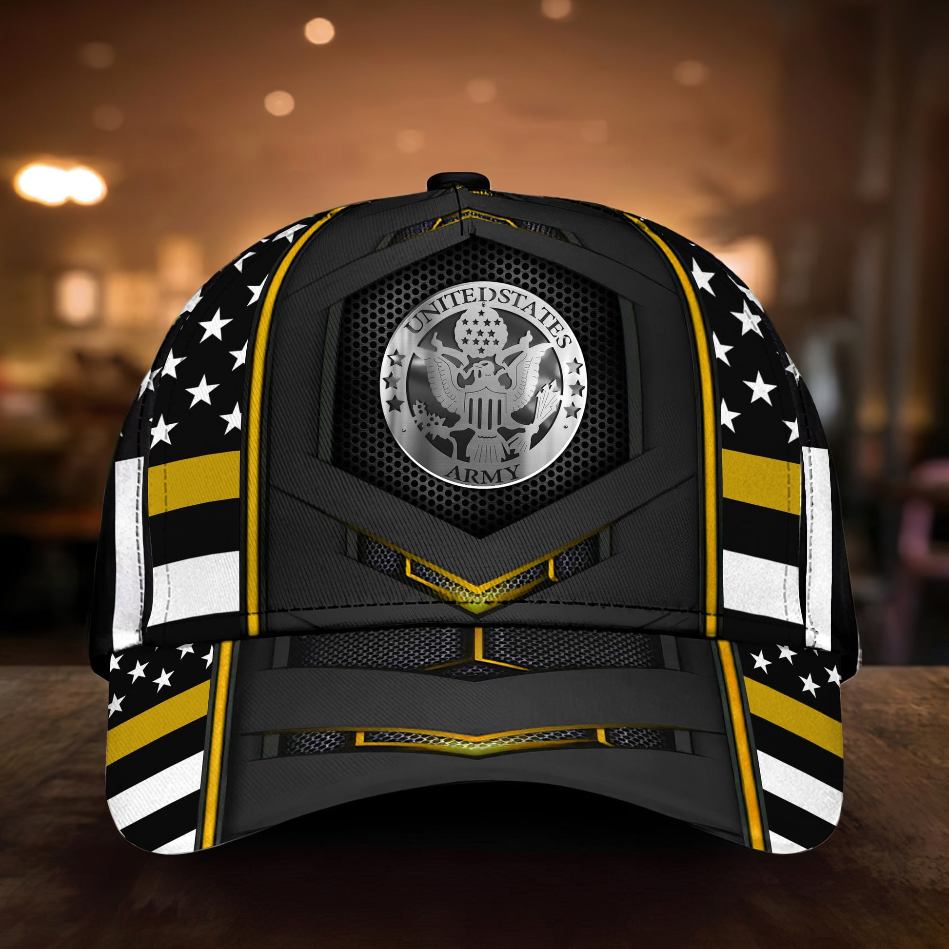 Premium Multiple US Military Services Veteran 3D Cap PVC101101