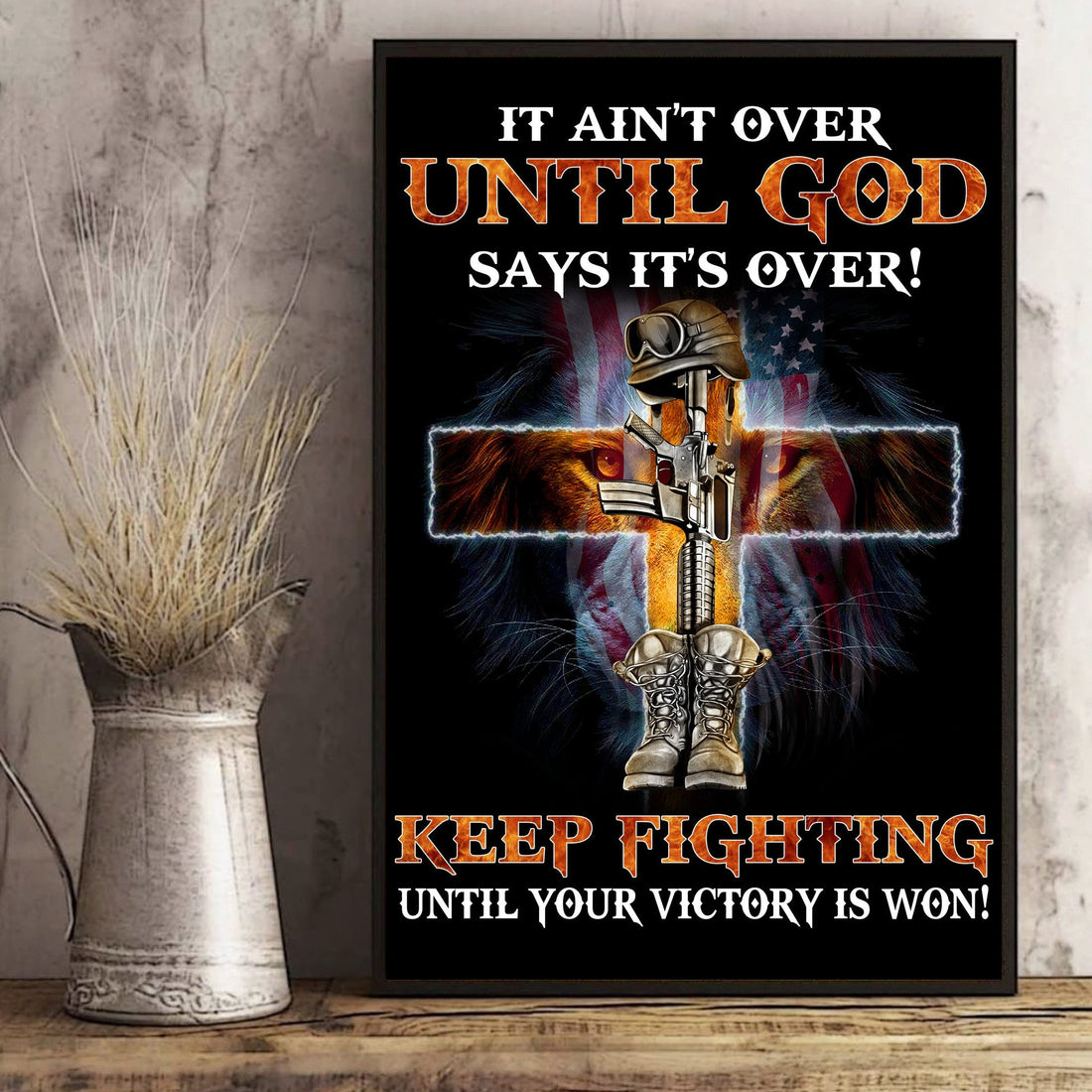 Unique Keep Fighting Until You Are Winner Canvas NVT110902