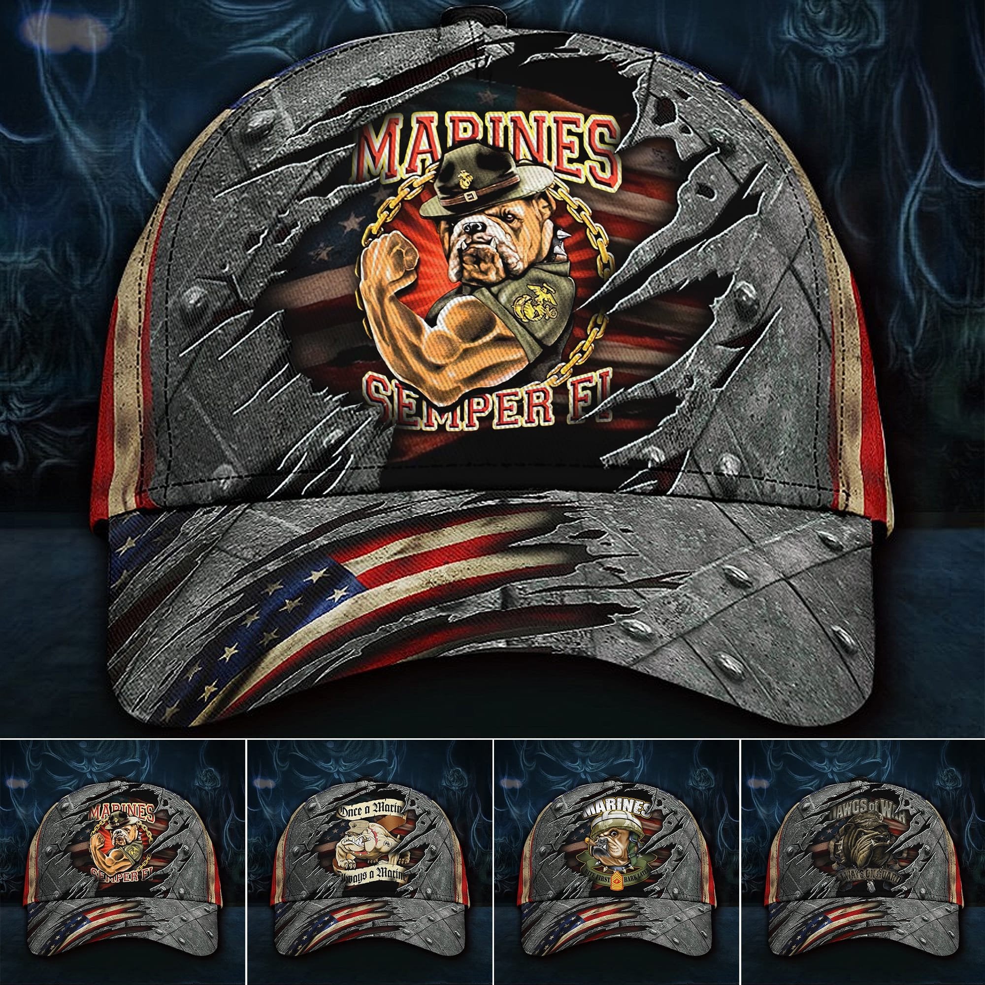Premium Unique U.S Marine Corps Veteran Cap PVC061102