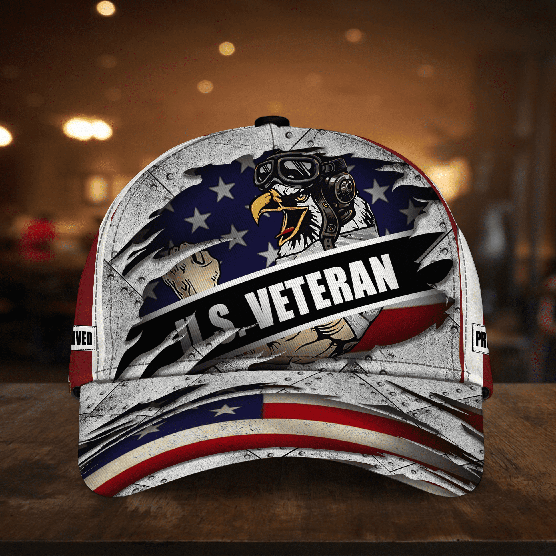 Premium Multiple US Military Services Veteran Cap NVT301001