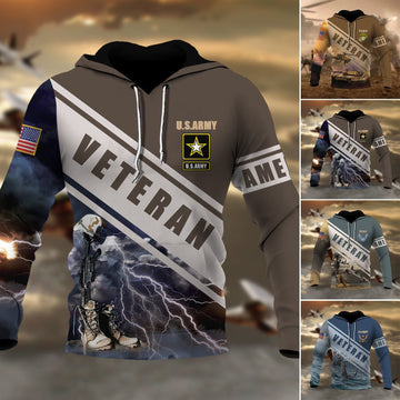 Premium Multiple US Military Services Veteran Hoodie PVC281202