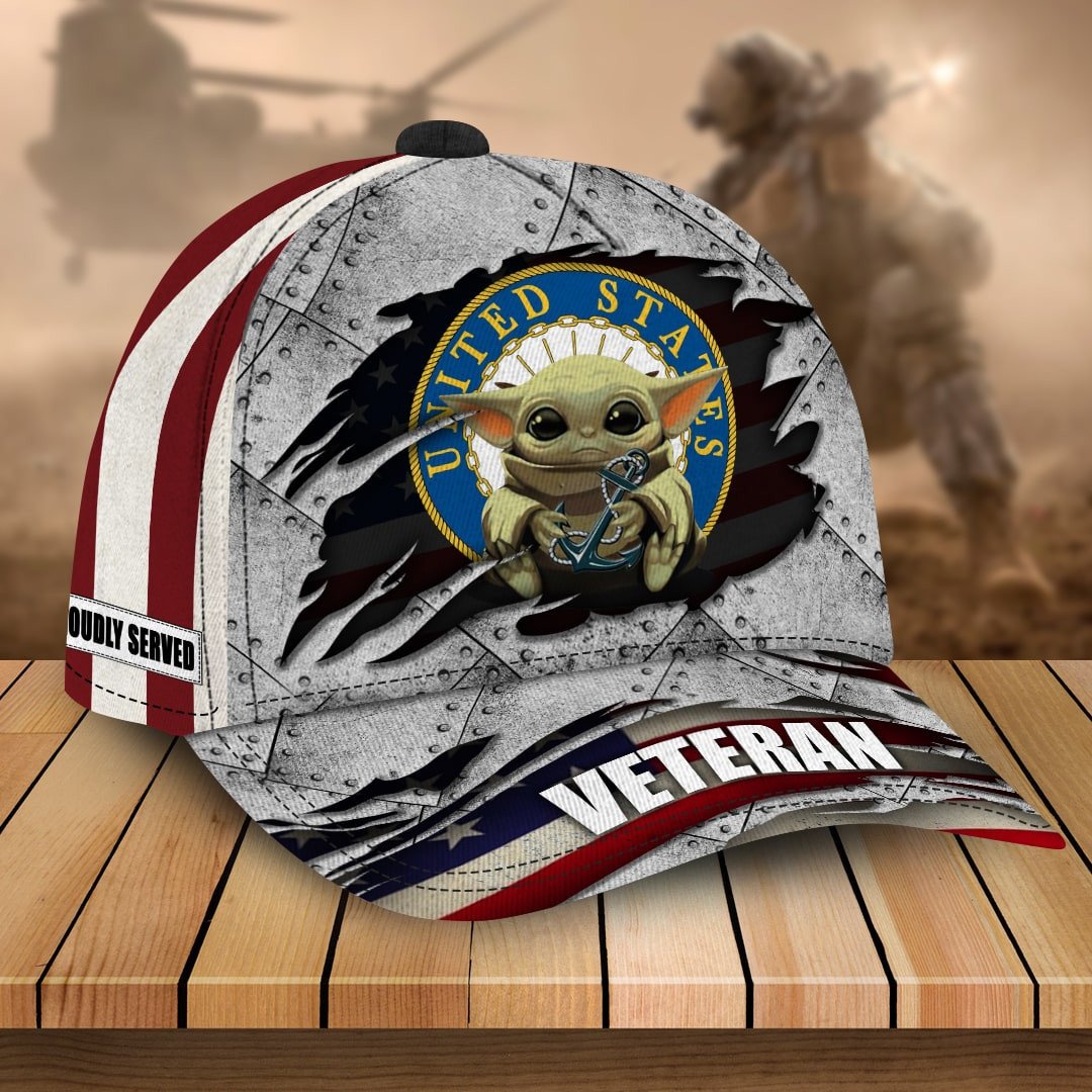 Premium Multiple US Military Services Veteran 3D Cap PVC25120202