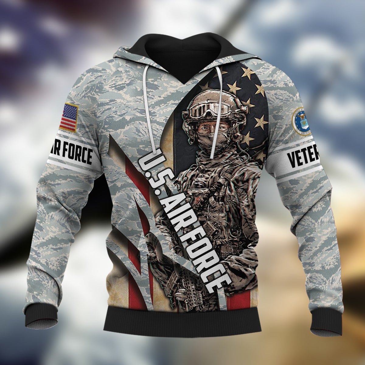 Premium Multiple US Military Services Veteran Hoodie PVC221201