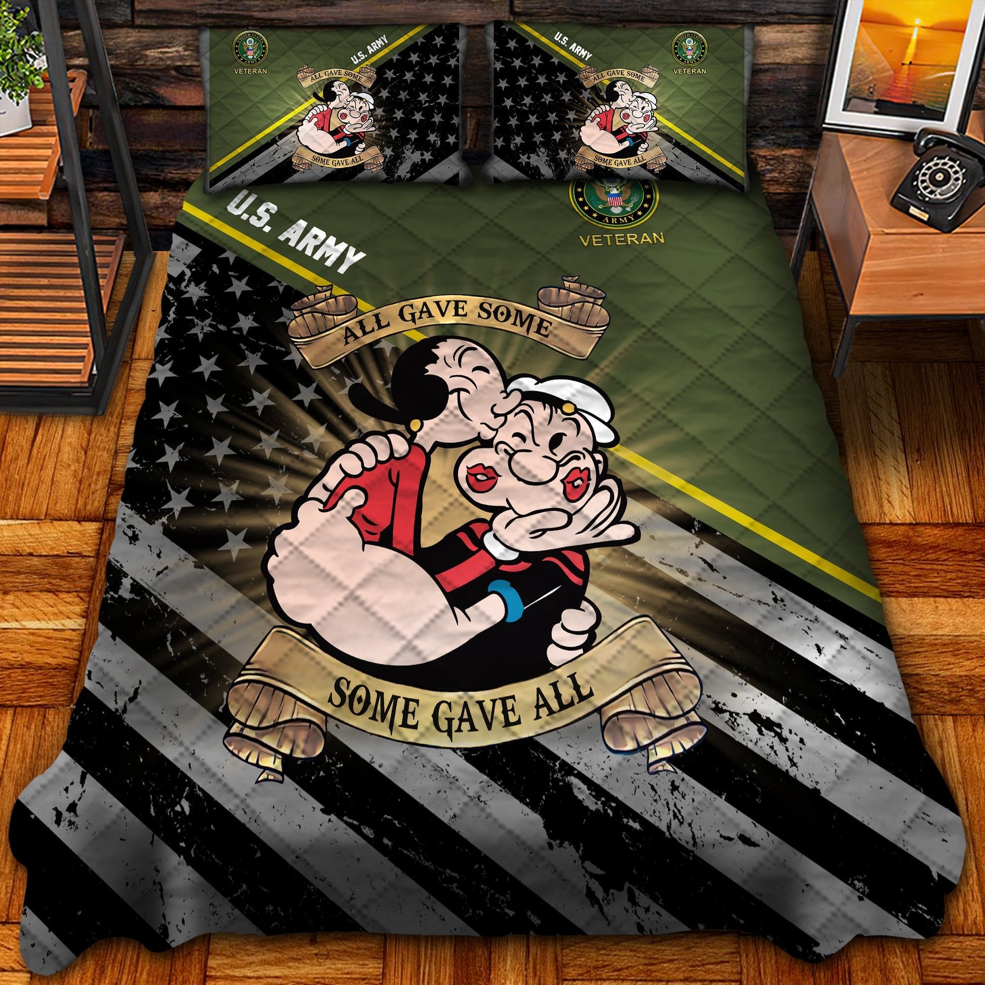Premium Multiple US Military Services Veteran Bedding Set PVC040102