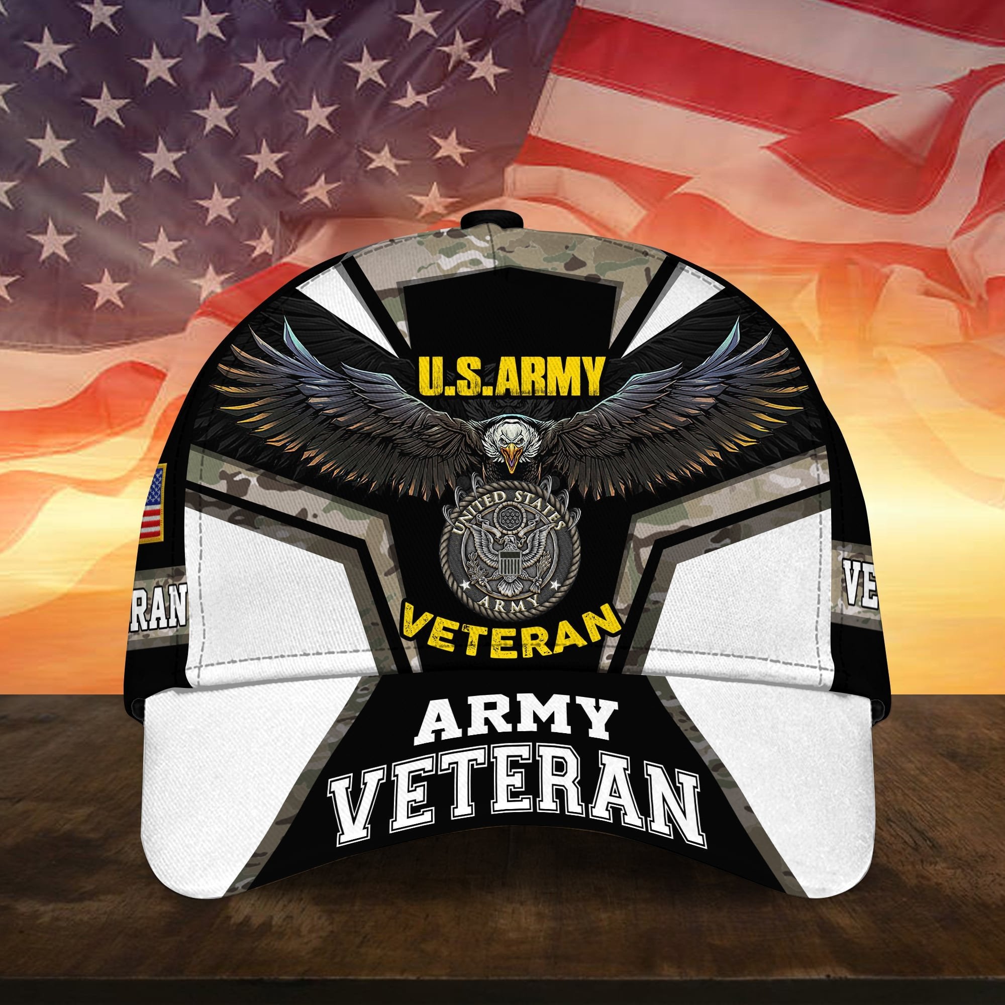 Unique Multiple Service Veteran 3D Cap TVN210102
