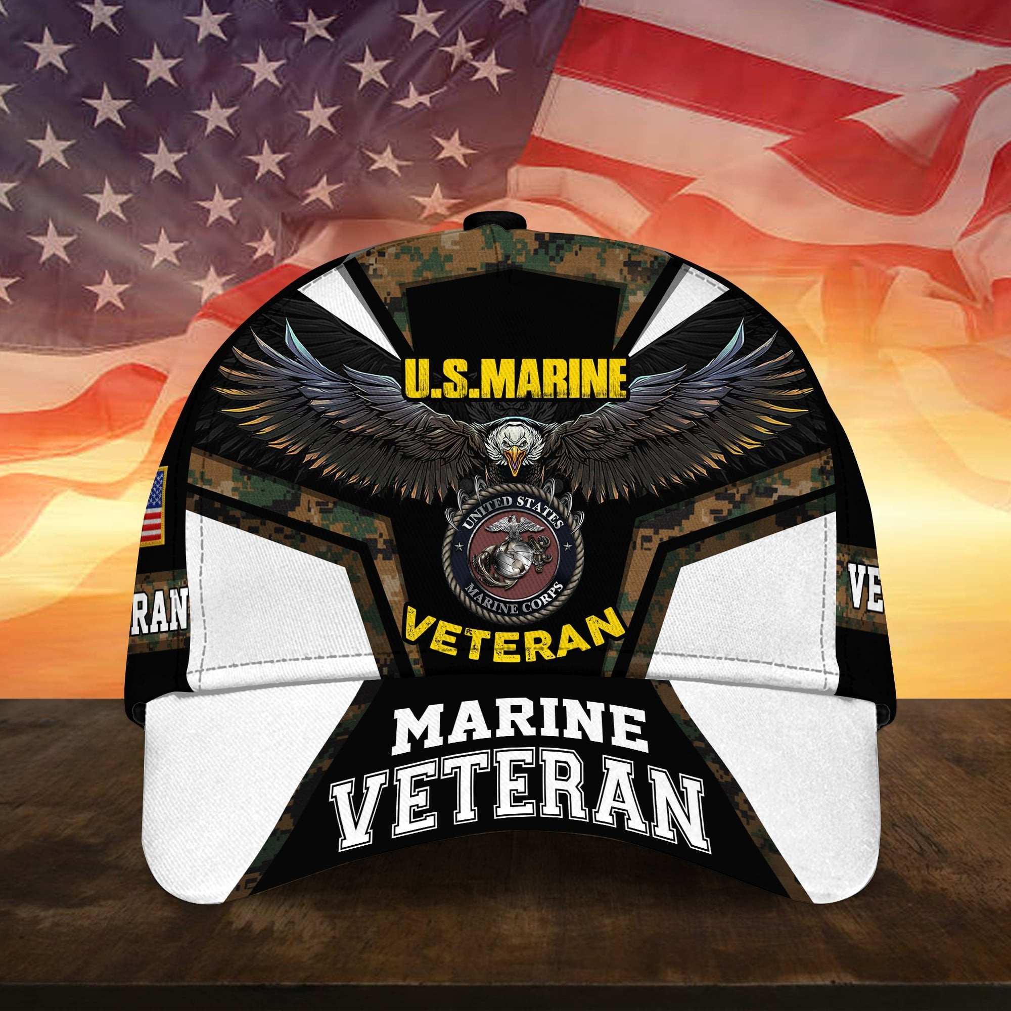 Unique Multiple Service Veteran 3D Cap TVN210102