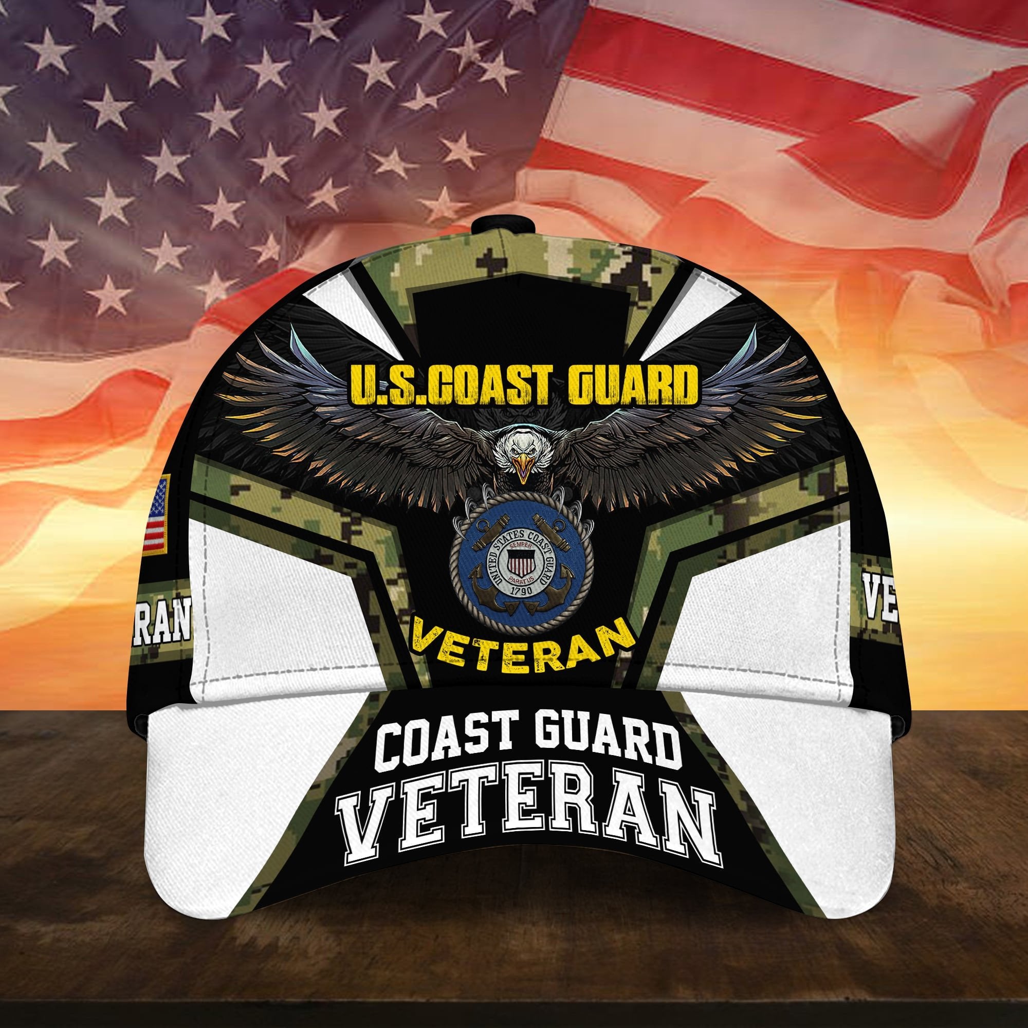 Unique Multiple Service Veteran 3D Cap TVN210102